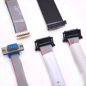 Cabo Flat IDC Personalizado com Conector de 2, 4, 6 Pinos, Fio Cinza UL 2651 28 AWG para Dispositivos Eletrônicos PCB - Product Image 6