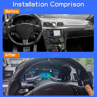 Linux Instrument virtuel CockPit LCD tableau de bord AC panneau autoradio cluster numérique pour Maserati Granturismo GT 2007-2020