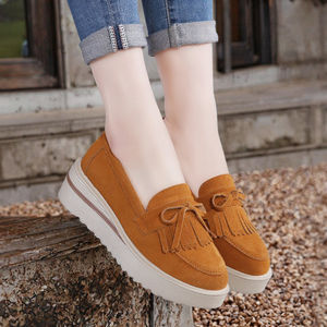 Baskets plateforme pour femmes, décontractées, semelle épaisse, grande taille 43, tendance de la mode printemps, semelle intérieure en caoutchouc - Product Image 3