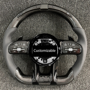 <span class=keywords><strong>Volant</strong></span> en fibre de carbone avec écran LED pour Mercedes-Benz <span class=keywords><strong>AMG</strong></span> <span class=keywords><strong>A35</strong></span> A45 C63 C43 E53 E63 G63 G500 G55 GT S63 GLE63 W223 W176 - Product Image 6