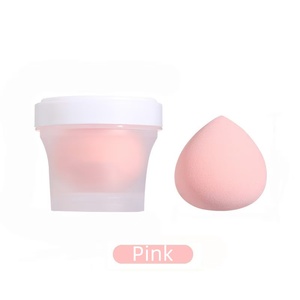 Ensembles de pinceaux et éponges de maquillage personnalisables en gros – Éponges cosmétiques douces sans latex, formes goutte d'eau/<span class=keywords><strong>gourde</strong></span>, lavables, marque privée - Product Image 6