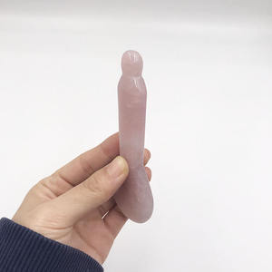 Outil de réflexologie faciale Rose Quartz Gua Sha cuillère masseur d'acupression Quartz Guasha cuillère forme Gua Sha bâton pour les yeux - Product Image 5