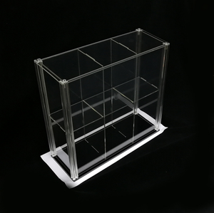 Présentoir transparent de jouet en acrylique, en treillis brillant, support de rangement pour modèles, 12 pièces - Product Image 3