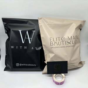 Biodegradable Eco Friendly Custom LOGO Poly Matte Black Mailer Envelope Courier Package <b>Bag</b> for Shipping <b>Clothing</b> Mailing <b>Bags</b> - Product Image 1
