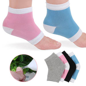 Silicone Gel Heel Breathable Sweat Short Socks Sleeve Mesh Gel Anti-drying <b>Protection</b> <b>Foot</b> Heel Silicone Sock - Product Image 4