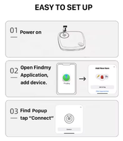 Meilleur vendeur Smart Mini Dog Find My Tracker Key Finder Anti Lost Alarm Cat Dog Tracking Electronic Pet Tracker Location pour Apple