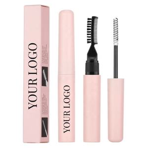 Private Label Setting Freeze <b>clear</b> Eyebrow Gel Packaging Customize Empty <b>Mascara</b> Bottles 10ml Brow Pen with Brush - Product Image 2