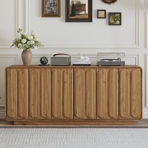 <span class=keywords><strong>Buffet</strong></span> en bois avec 6 portes <span class=keywords><strong>de</strong></span> rangement et étagères réglables pour <span class=keywords><strong>cuisine</strong></span>, salon, salle à manger - Product Image 1