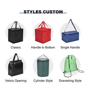 Free Sample Insulated Cooler <b>Bag</b> Portable with Logo <b>Black</b> Blank Cooler <b>Lunch</b> <b>Bag</b> for Food Reusable Thermal Insulated Cooler <b>Bag</b> - Product Image 5
