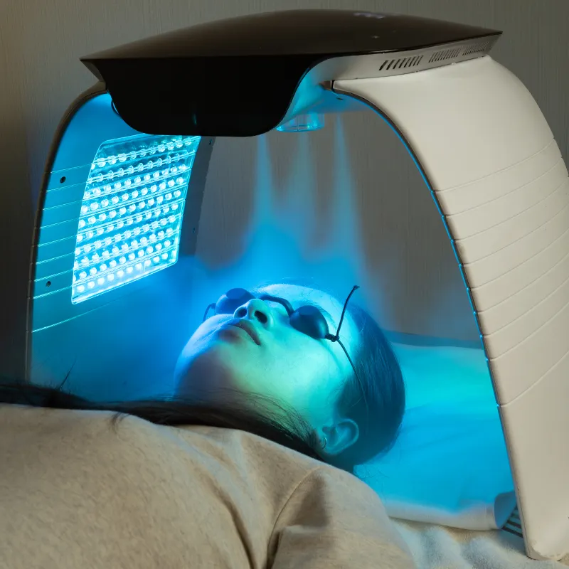 La più recente maschera per terapia della luce Pdt macchina per la cura della pelle del viso fotodinamica 7 colori PDT LED Photon Light Therapy Beauty SPA PDT