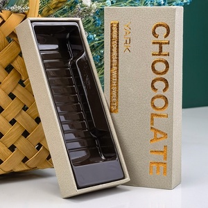 Custom Rigid Cardboard <strong>High</strong> <strong>End</strong> ChildProof <strong>Chocolate</strong> Bar Packaging Box with Plastic Tray Insert for Edibles <strong>Chocolates</strong> - Product Image 3