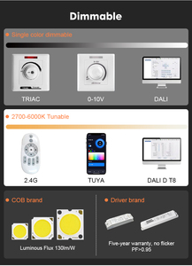 Lumière linéaire LED 40W en aluminium SMD anti-éblouissement, directement de l'usine, pour centre commercial, <span class=keywords><strong>restaurant</strong></span>, projet de magasin de vêtements - Product Image 3