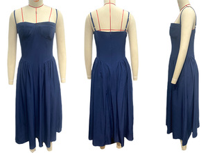 Nuevo vestido de verano, vestido largo vintage francés, atuendo estilo palacio, vestido con tirantes para mujer - Product Image 6