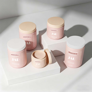 Pot en plastique rose mat dépoli de 8oz, 16oz, 32oz pour la vente en gros – Idéal pour beurre corporel, gommage au sucre, masque facial et cosmétiques - Product Image 1
