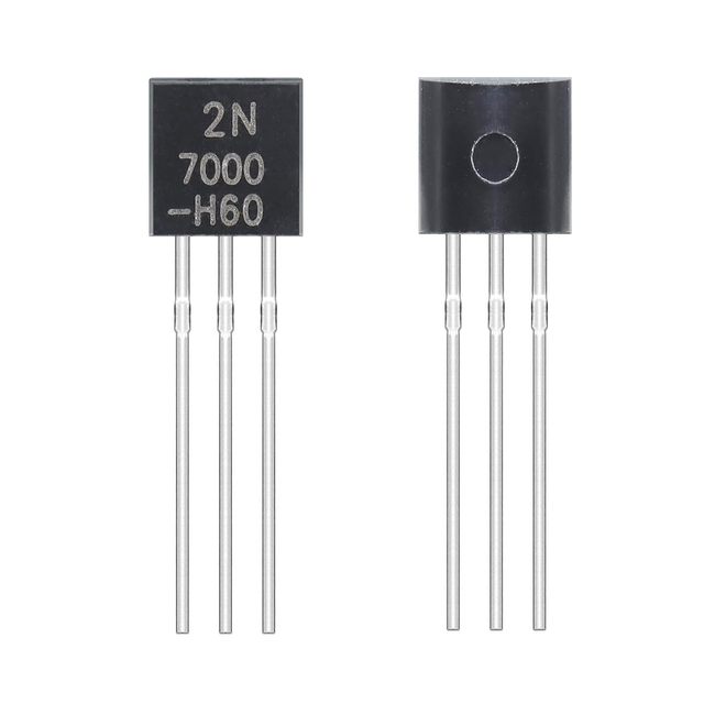 Original Transistors 2N7000 TO-92 Mosfet Transistor N-Channel 0.3A/60V 2N7000