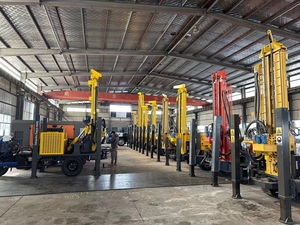 מכונת מים קידוח 200 מ '300 מ' 400 מ '600 מ' זוחלים רכוב מנוע דיזל מונע פנאומטי מכונת קידוח - Product Image 6