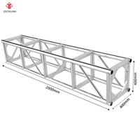 Sistema de Estructura Modular Cuadrada de Aluminio Resistente para Exhibición, Instalación Rápida, Construcción Soldada en Plata/Negro