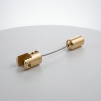 Kits de câbles suspendus en aluminium pour suspension simple avec fixation au plafond pour affichage de signalétique, etc. Panneau anodisé noir 19*25 10mm Max.