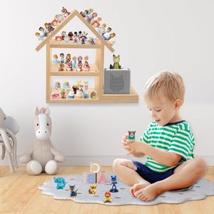 Personnalisé Inachevé En Bois De Pin Magnétique 85 Tonies <span class=keywords><strong>Maison</strong></span> Forme Chambre D'enfants Toniebox <span class=keywords><strong>Étagère</strong></span> Chiffres <span class=keywords><strong>Étagère</strong></span> Tonifiant - Product Image 3