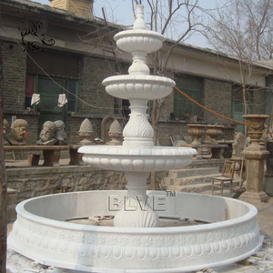 Fuente de cascada de piedra Natural para jardín grande BLVE, fuente de agua de Dubái de mármol tallada a mano decorativa para exteriores a la <span class=keywords><strong>venta</strong></span> - Product Image 3
