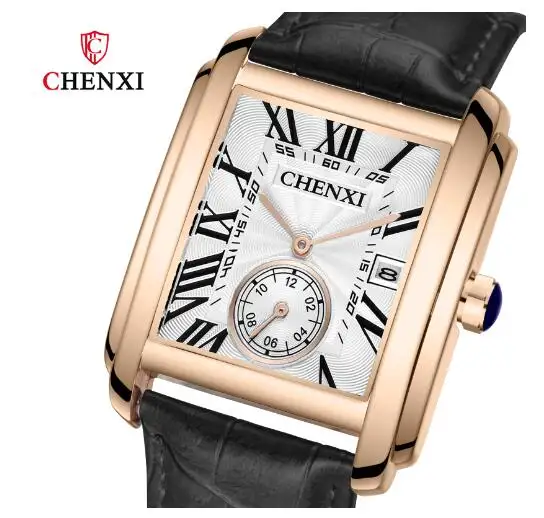 Chenxi CX8216, superventas, reloj de cuarzo plateado para hombre, precio máximo, correa de acero, diales resistentes al agua, decoración, reloj de negocios vintage