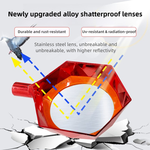 Répulsif à oiseaux rotatif à 360° à énergie éolienne en ABS solide avec 288 surfaces réfléchissantes haute intensité pour l'utilisation en ferme et en verger - Product Image 3