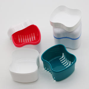Portable Haninda Dentaire Orthodontique Retenue Cas Pleine Bouche Dentaire Plateau Boîte De Rangement En Plastique Prothèse Nettoyage Produits Oraux - Product Image 3