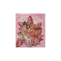 Lot de 20 autocollants par paquet, série papillon amour entre fleurs, manuel de papillon, autocollants décoratifs laser à flux de chanvre