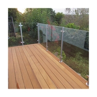 Prima Außenglas-Geländersystem Rostfreier Metallbaluster mit Glasklemmen für Wohnbalkon und Terrasse