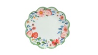 Assiette à dîner en mélamine en forme de fleur écologique personnalisée avec un design luxueux pour les restaurants et les cadeaux
