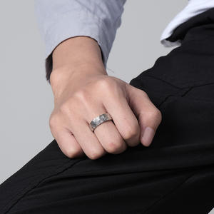 Fashion <b>Rings</b> Pyramid Pattern Gold Color Unisex Street Style Jewelry Gift - Product Image 2