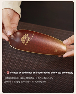 ชุดน้ำชาโลตัส คือ อุปกรณ์ประกอบพิธีชงชาแบบกังฟู สไตล์จีนดั้งเดิม สีทองแดง ผลิตด้วยกรรม<span class=keywords><strong>วิธี</strong></span>การเผาแบบดั้งเดิม ชุดน้ำชาทองเหลืองทำมือคุณภาพสูง - Product Image 5