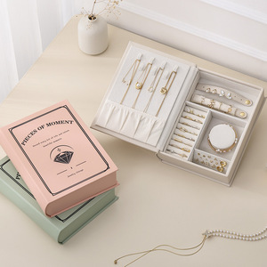 Caja de Joyería de Papel con Forma de Libro, Creativa y Multifuncional, Venta al por Mayor de Cajas de Joyería - Product Image 1