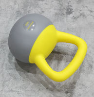 Kettlebell en PVC souple SMARTFIT avec poignée ergonomique, logo personnalisé pour la musculation, 2-20 kg