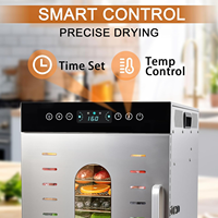 Déshydrateur Séchoir Industriel Commercial en Acier Inoxydable pour Viande Séchée Bœuf Jerky Aliments Fruits à Vendre