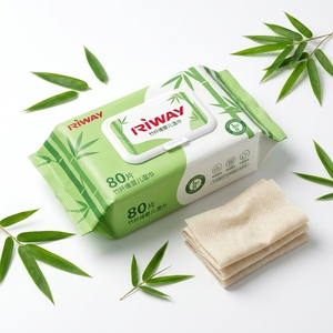 Lingettes humides en <span class=keywords><strong>fibre</strong></span> <span class=keywords><strong>de</strong></span> <span class=keywords><strong>bambou</strong></span>, écologiques, biodégradables, parfumées, lingettes nettoyantes pour bébé, rafraîchissantes - Product Image 2