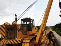 Grue de pose de tuyaux 45 tonnes à flèche latérale SP45Y pour la construction en stock à vendre