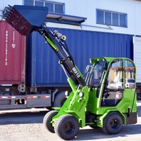 Chinesischer Hydraulischer Diesel-Mini-Radlader |   Günstiger Kleiner Kompakter Radlader Hoflader zum Verkauf