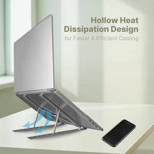 Soporte Ergonómico Ajustable para Computadora Portátil, de Aluminio, Ligero, Plegable y Portátil, Venta al Por Mayor - Product Image 3
