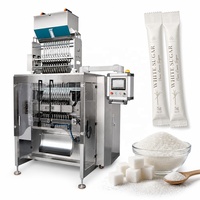 Machine d'emballage de sachets de sucre blanc en granulés à 12 voies entièrement automatique à grande vitesse CE, 2,5-5 g, avec godet oscillant