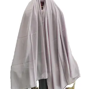 Women's Hot Sale Crinkle Bubble Chiffon Long Shawl Satin Silk Scarf for Spring Made from Durable Polyester-Muslim Style