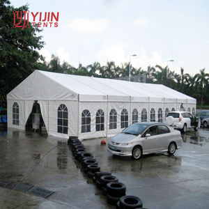 Tente de réception de luxe en tissu PVC ignifuge, 30 m de large, blanche, pour 400 personnes - Product Image 6