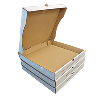 Boîte à pizza pour restaurant à emporter, en kraft recyclé, résistante à la graisse, plusieurs tailles, logo personnalisé, vente en gros, faible MOQ, SP3611
