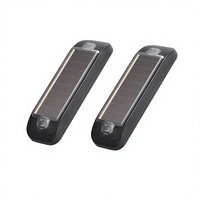 Lampe torche LED solaire Hearxin, lumière bleue LED, clignotante, lumière d'avertissement, 9-30V, compatible avec les voitures et les motos, précaution nocturne