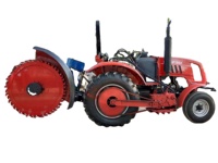 Trancheuse à disque ronde avec boîte de vitesses pour tracteur, pour pavés en béton - Machine à creuser des fossés en acier multifonctionnelle et efficace