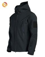 Veste tactique d'extérieur pour homme Veste à capuche imperméable Softshell Randonnée Camping Manteau d'hiver Polaire Coupe-vent