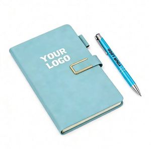 Wholesale Logo Business Pu Leather <b>Notebooks</b> A6 Students Hardcover A5 <b>Diary</b> Journal <b>Notebook</b> Custom Promotional Gifts - Product Image 1