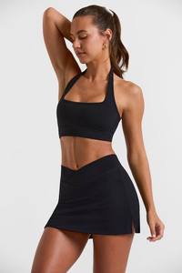 Beauty Back Bra Yoga wanita, pakaian dalam lari dada tipis Anti kendur, pakaian luar pinggul mengangkat olahraga rok pendek - Product Image 6