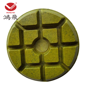 <span class=keywords><strong>3</strong></span> polegadas (80mm) Metal Bond Concreto Polimento Pad 10 milímetros Grosso Piso Disco de Moagem, Seis Hélice Quadrado do Meio Design - Product Image 1