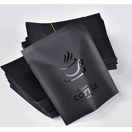 China precio de fábrica MOQ más bajo café pequeño papel de bolsas de embalaje de bolsa